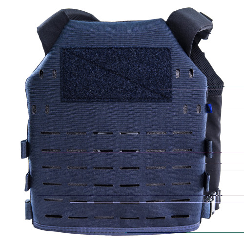 HSGI Core Plate Carrier large black with laser-cut MOLLE and padded straps