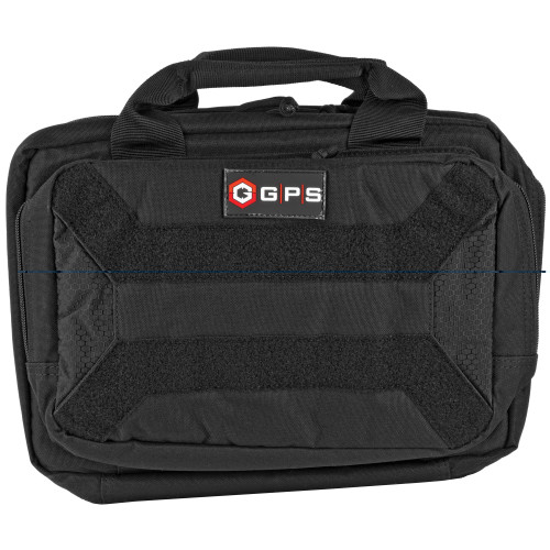 GPS Pistol Case 15 Inch Black with lockable admin pocket and cushioned compartments