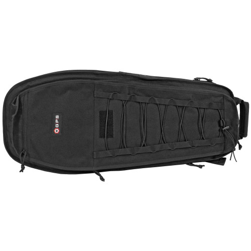 GPS Covert Rifle Case 30 Inch Black padded single rifle compartment