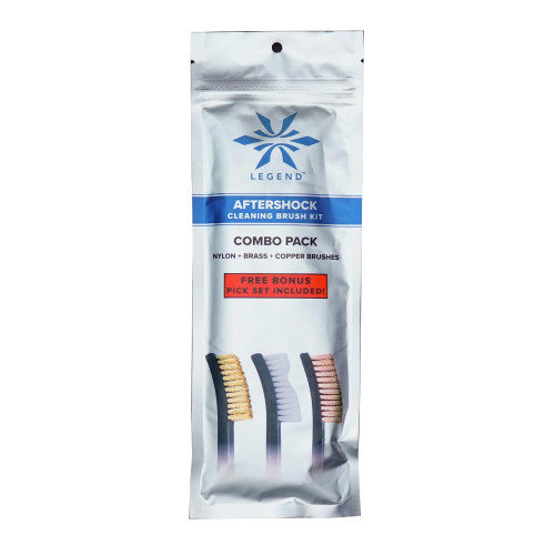 LEGEND OUTDOOR GEAR AFTERSHOCK - 3 PACK (1) NYLON, (1) BRASS, (1) COPPER - BRUSH