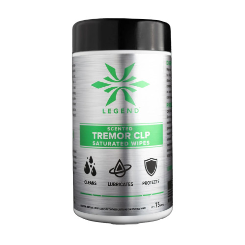 Legend Outdoor Gear Tremor CLP Solvent 75 Count Firearm Cleaner Lubricant