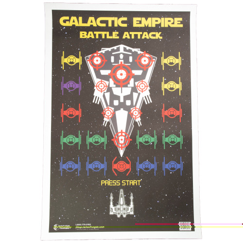Action Target Galactic Empire Shooting Targets 100-Pack paper target set