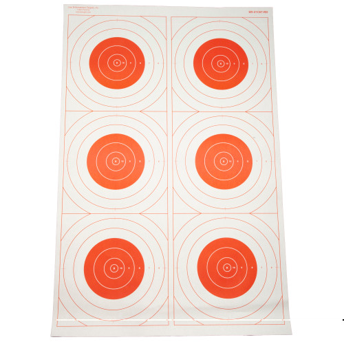 Action Target Bullseye Military Red Shooting Targets 100-Pack