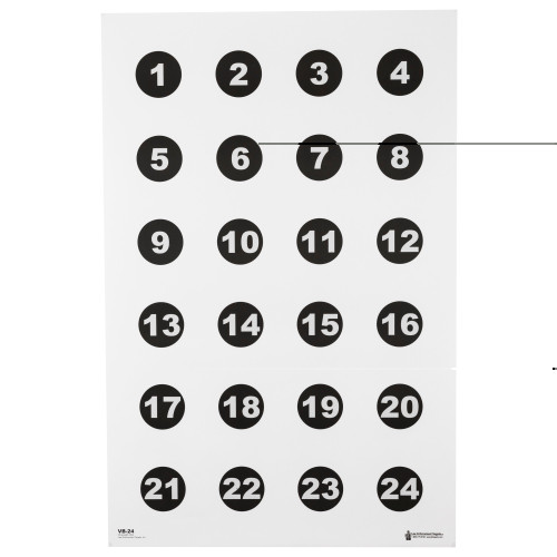 Action Target 3 Inch Numbered Circle Targets 100-Pack for shooting practice