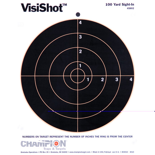 Champion Traps & Targets Visishot 8-inch bullseye targets 10-pack