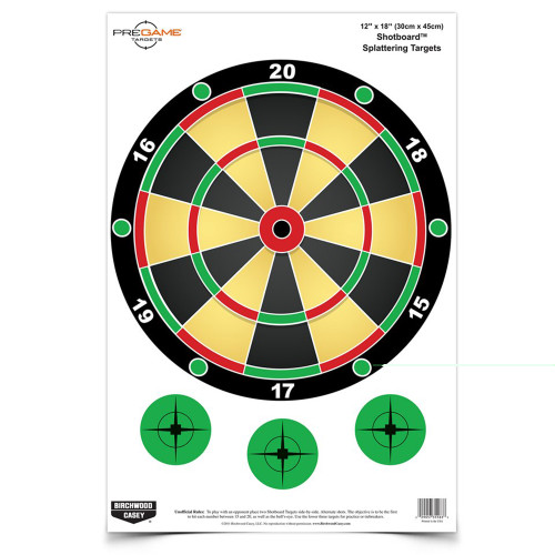 Birchwood Casey Pregame Shotboard Target 8-12x18 inch shooting practice board