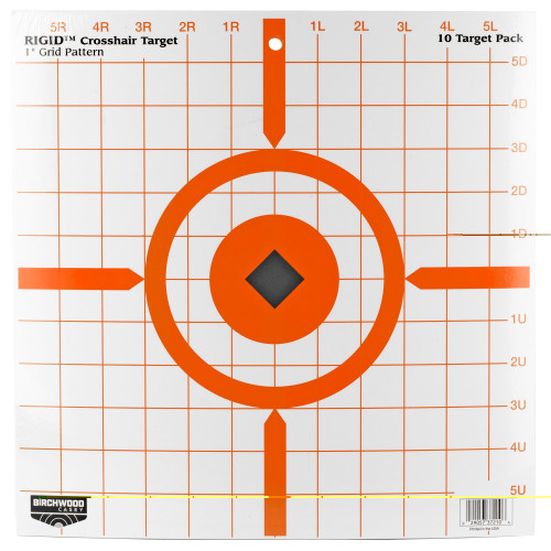 Birchwood Casey Rigid Sight-In Target 12 Inch 10-Pack for precision shooting practice