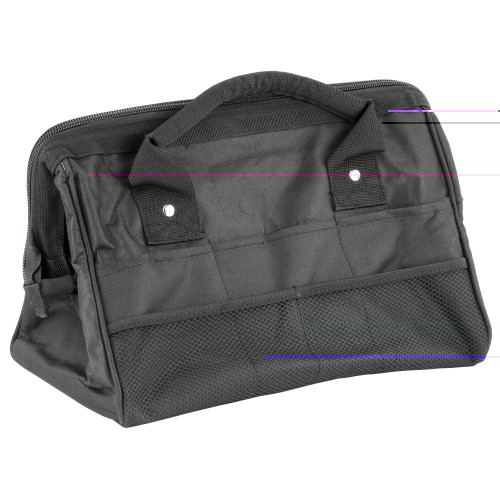 NcStar VISM Range Bag in black with multiple exterior pockets
