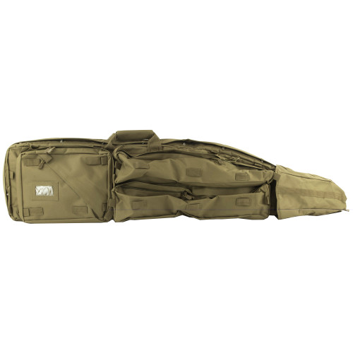 NCSTAR VISM Double Rifle Drag Bag in tan PVC padded case