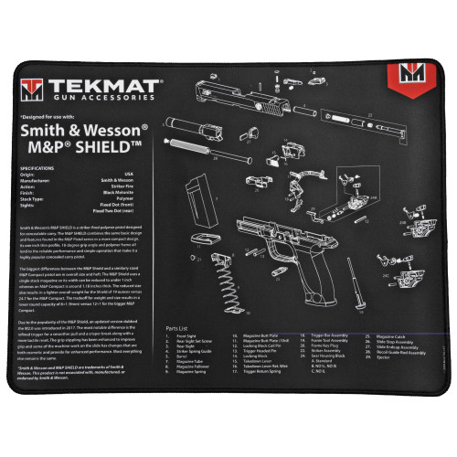 TEKMAT - S&W M&P SHIELD ULTRA20 GUN CLEANING MAT TEKMAT - S&W M&P SHIELD ULTRA20 GUN CLEANING MAT