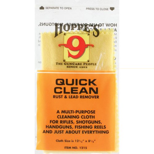 Hoppe's Gun Cleaning Wipes and Cloth Combo Pack No. 1215 for firearms