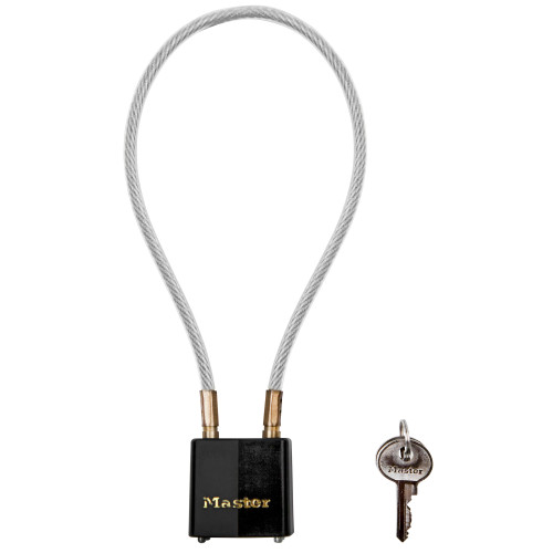Master Lock Keyed Alike Cable Gun Lock NCA silver and black