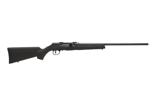 Savage Arms A17 17 HMR bolt-action rimfire rifle with black synthetic stock