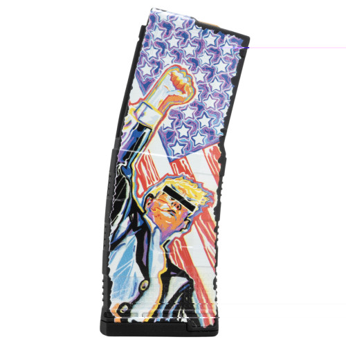 AMEND 2 AR-15 MAGAZINE - .223 REM / 5.56 NATO - 10 ROUND CAPACITY - 30 ROUND BODY - TRUMP "FIGHT"