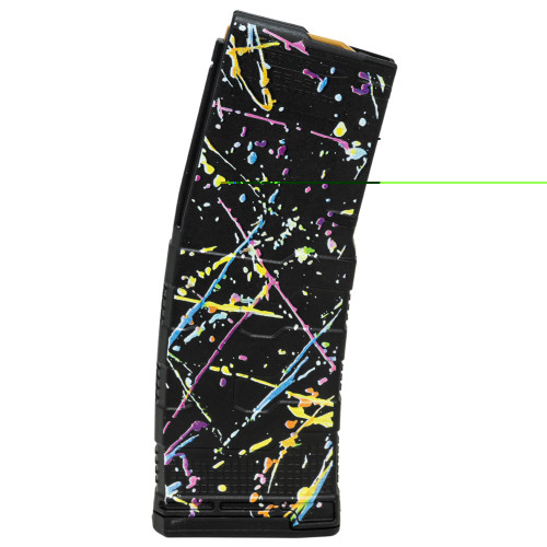 AMEND 2 AR-15 MAGAZINE - .223 REM / 5.56 NATO - 10 ROUND CAPACITY - 30 ROUND BODY - NEON SPLATTER