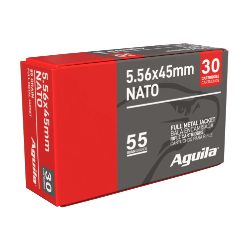 Aguila - 5.56 NATO - 55 gr - FMJ - 30 Rds/box