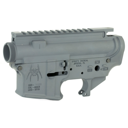 SPIKE'S TACTICAL - STRIPPED UPPER/LOWER SET - GRAY SPIKE'S TACTICAL - STRIPPED UPPER/LOWER SET - GRAY