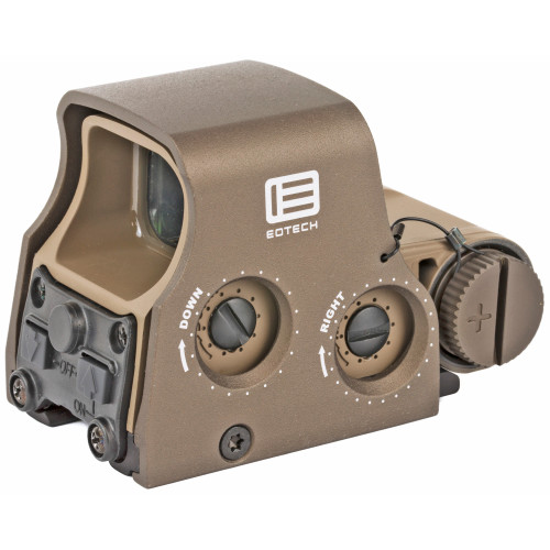 Eotech - 68 MOA/1 MOA - Red - Holographic - CR123 Battery, Weaver and MIL-STD-1913 Rails, Water-resistant - Tan Eotech - 68 MOA/1 MOA - Red - Holographic - CR123 Battery, Weaver and MIL-STD-1913 Rails, Water-resistant - Tan
