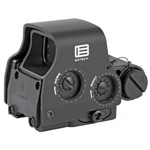 Eotech - 68 MOA/1 MOA - Green - Holographic - Compact design, Co-witnessing with iron sights, Side buttons for magnifiers, Quick-detach lever for 1” Weaver and MIL-STD-1913 rails - Black