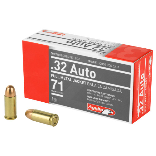 AGUILA - 32ACP - 71 GR - FMJ - 50 RDS/BOX AGUILA - 32ACP - 71 GR - FMJ - 50 RDS/BOX