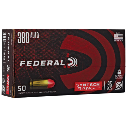 FEDERAL SYNTECH - 380 ACP - 95 GR - TSJ - 50 RDS/BOX FEDERAL SYNTECH - 380 ACP - 95 GR - TSJ - 50 RDS/BOX