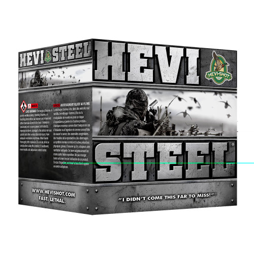 HEVI STEEL - 12 GA - 3.5" - #4 - 1 3/8 OZ - 25 RDS/BOX