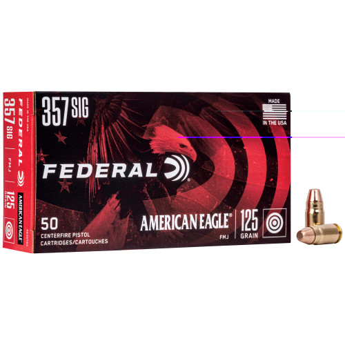 FEDERAL - 357 SIG - 125 GR - FMJ - 50 RDS/BOX FEDERAL - 357 SIG - 125 GR - FMJ - 50 RDS/BOX