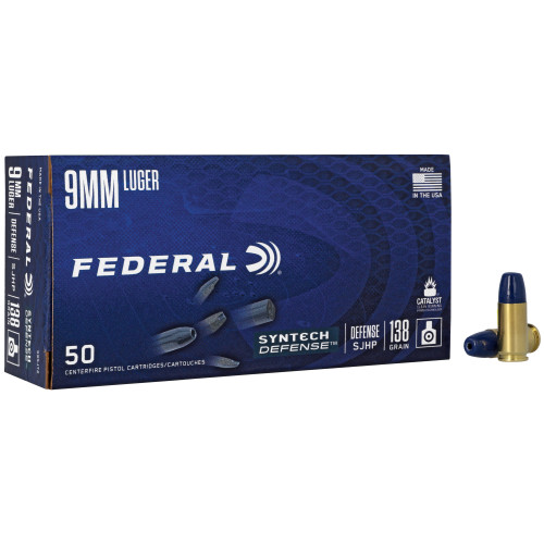 FEDERAL - 9MM - 138 GR - SJHP - 50 RDS/BOX
