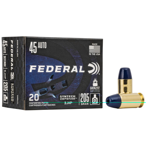 FEDERAL - 45 ACP - 205 GR - SJHP - 20 RDS/BOX