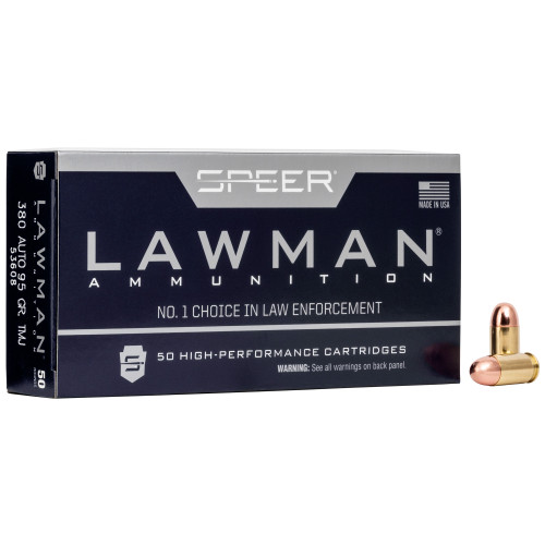 SPEER AMMUNITION - 380 ACP - 147 GR - TMJ - 20 RDS/BOX