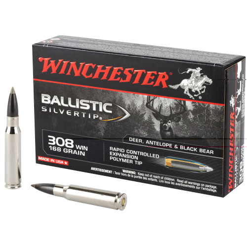 WINCHESTER 308 WIN - 168 GR - POLYMER TIP - 20 RDS/BOX