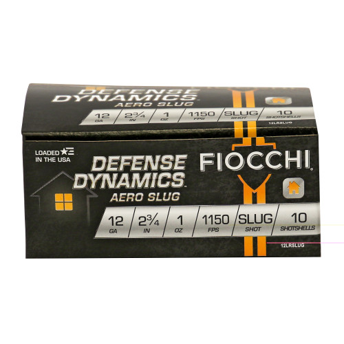 FIOCCHI AERO-SLUG LOW-RECOIL - 12 GA - 2.75" - SLUG - 1 OZ - 10 RDS/BOX