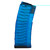 MFT EXTREME DUTY AR-15 MAGAZINE - 556 NATO/223 REM - 10 ROUND CAPACITY - 30 ROUND BODY - POLYMER - TRANSLUCENT BLUE