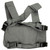 Gray D3CR X chest rig side angle showing MIL-SPEC nylon webbing detail