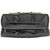 Close-up of green nylon double rifle case zipper and carry handles