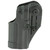 Close-up of SERPA Auto-Lock retention button on black CQC holster