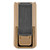 Side view of BLACKHAWK Coyote Tan single mag case showing belt clip