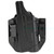 Side angle view showing retention adjustment and belt attachment on BCA-LB holster