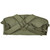 Close-up of green AK chest rig utility pouches and buckle flaps