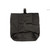 Black roll up dump pouch unfolded showing cinch strap closure detail