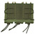 Side view showing elastic shock cord and MOLLE attachment brackets