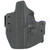 Close-up of Defender holster adjustable retention and interchangeable belt loops