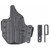 Close-up detail of LAG Tactical Hellcat Pro black IWB holster retention