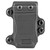 Close-up of black slim 45 SPMC mag carrier showing mounting and retention detail