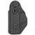 Side angle view showing adjustable cant and 1.75 inch belt clip on Liberator Mk II holster