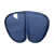 Blue pistol rug open showing padded interior compartment and muzzle pocket