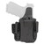 Convertible IWB OWB holster with tuckable belt clips for Glock 19
