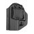 Side angle view of black Glock 43 AIWB holster showing retention adjustment