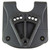 Close-up of black high ride belt slide compatible with Rapid Force Duty Holster