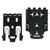 Safariland QLS Quick Release Kit black polymer male and female platform